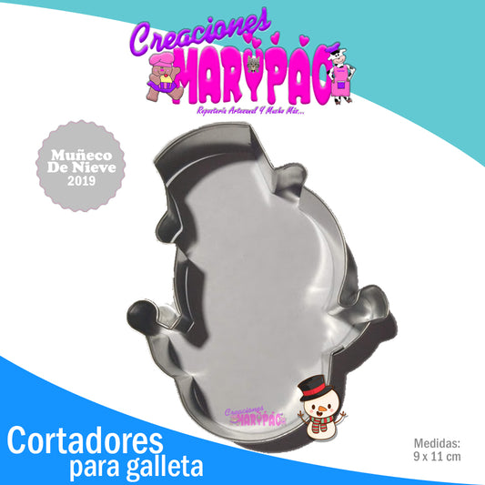 Cortador De Galletas Muñeco De Nieve 2019 Navidad - Creaciones Marypao