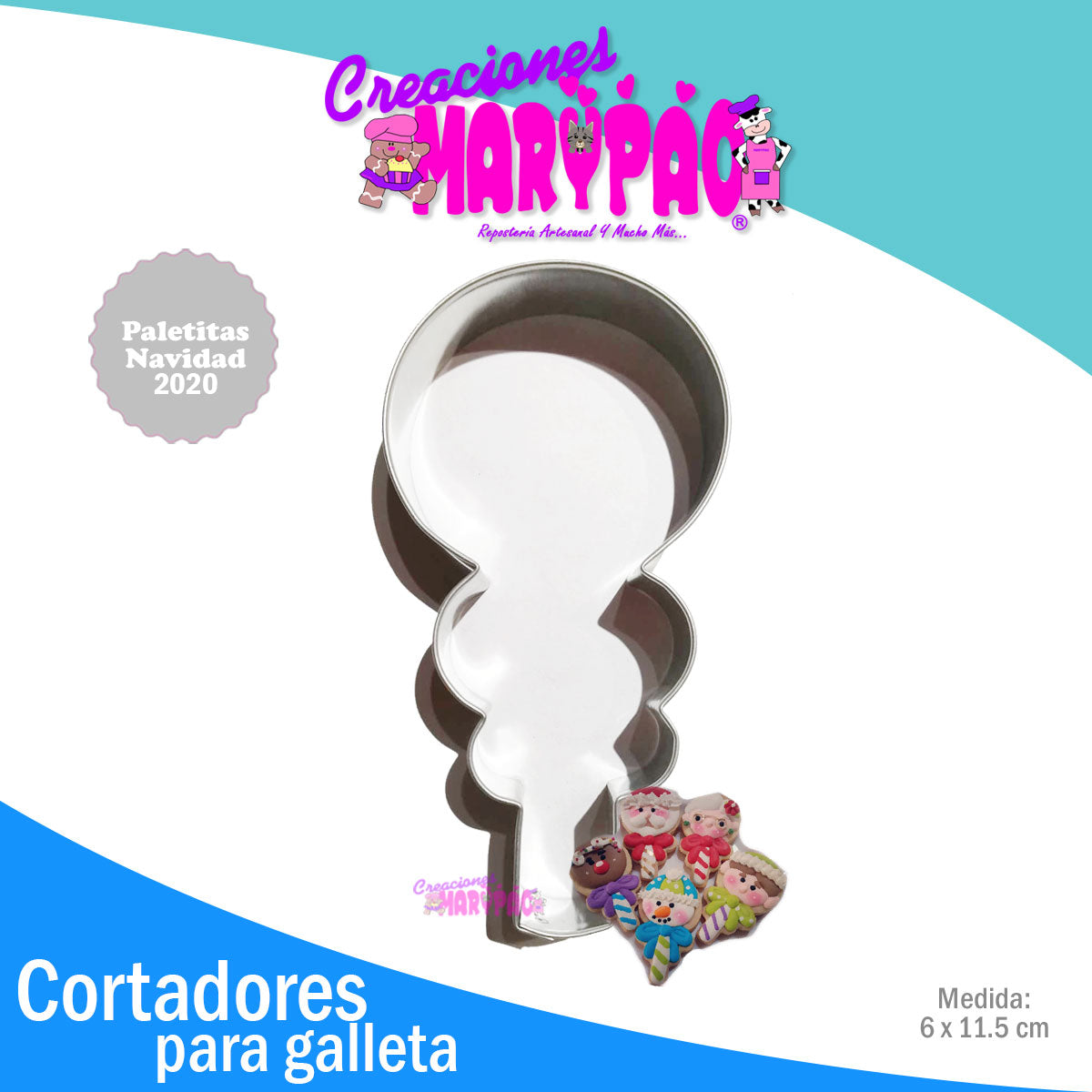 Cortador De Galletas Paletitas Navidad 2020