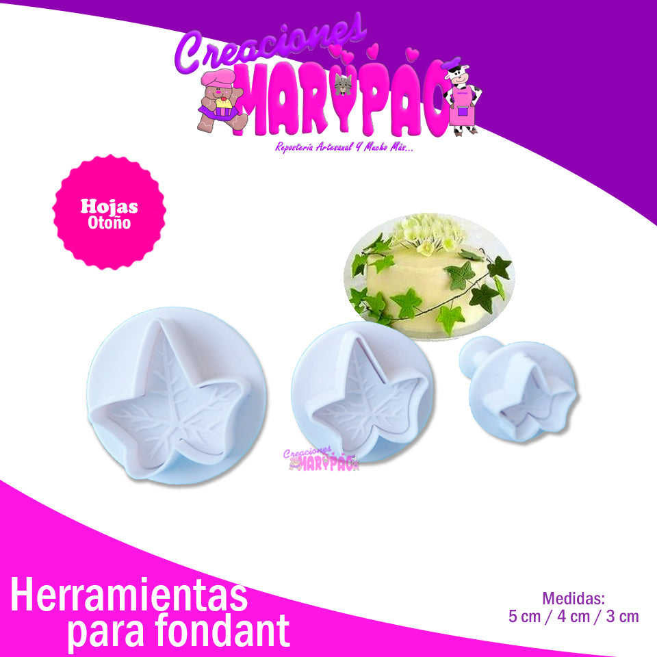 Cortadores Eyectores Hojas Otoño - Creaciones Marypao