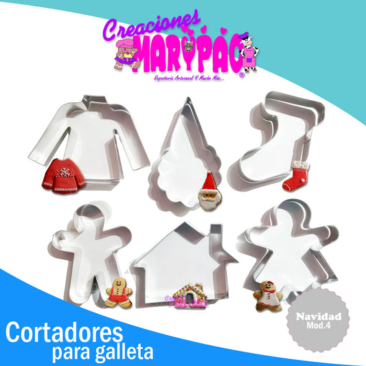 Cortadores Galletas Decoradas Suéter Navidad Mod.4