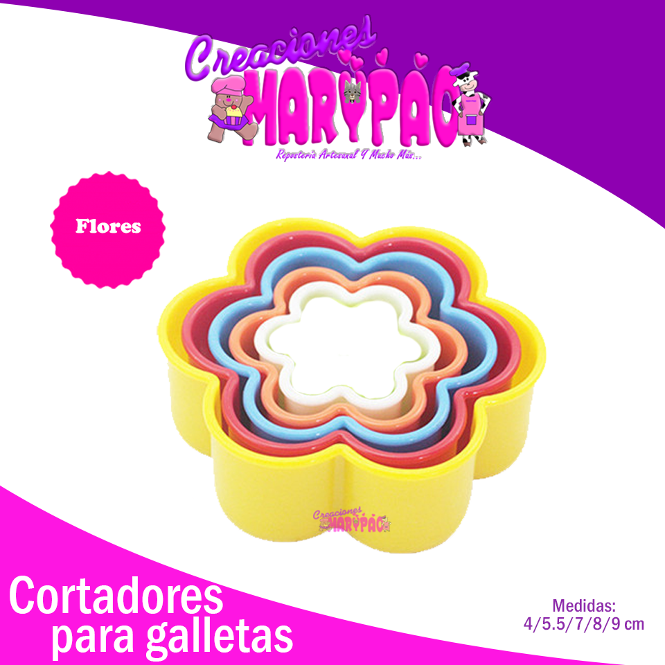 Paquete de Cortadores Flores - Creaciones Marypao