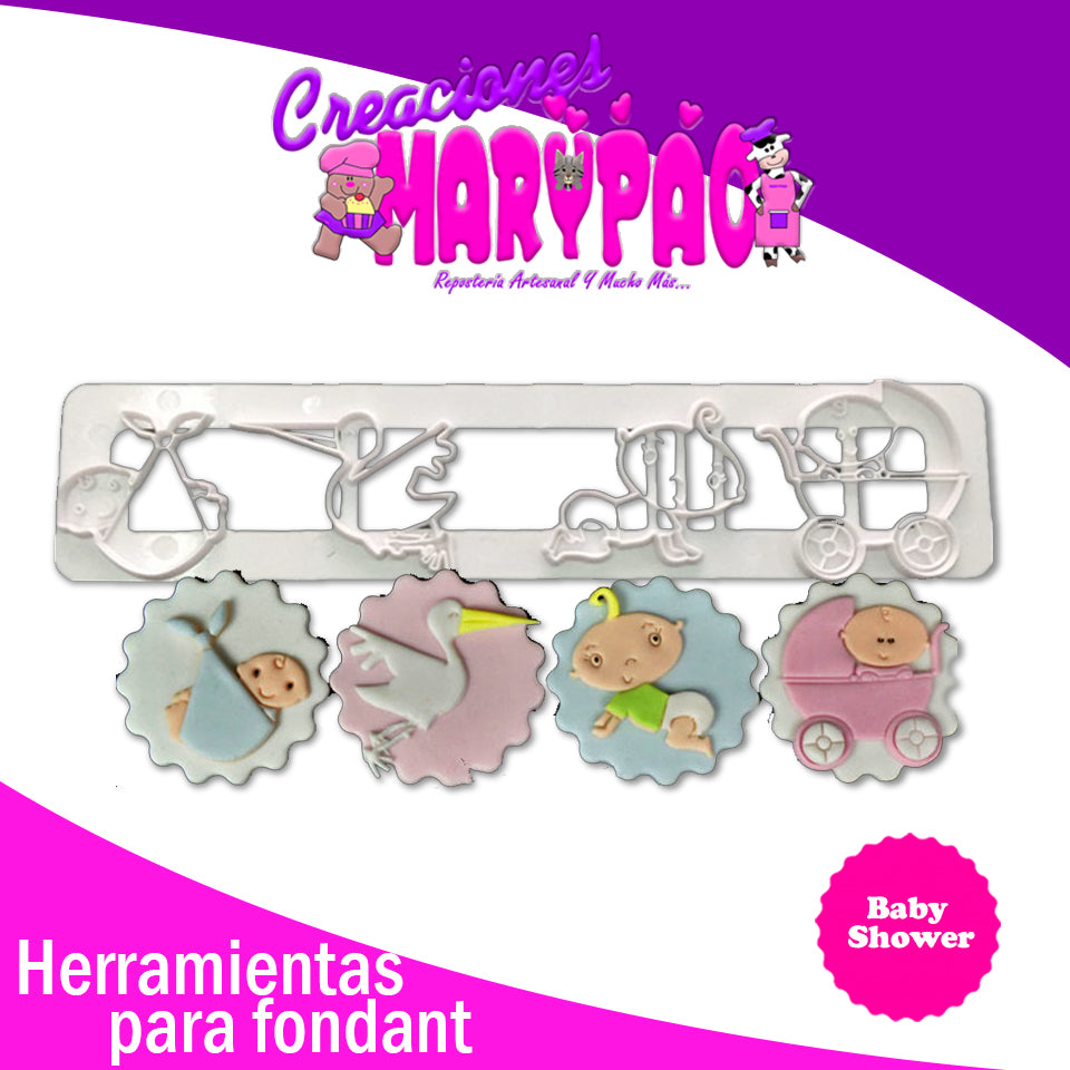 Cortadores Baby Shower - Creaciones Marypao