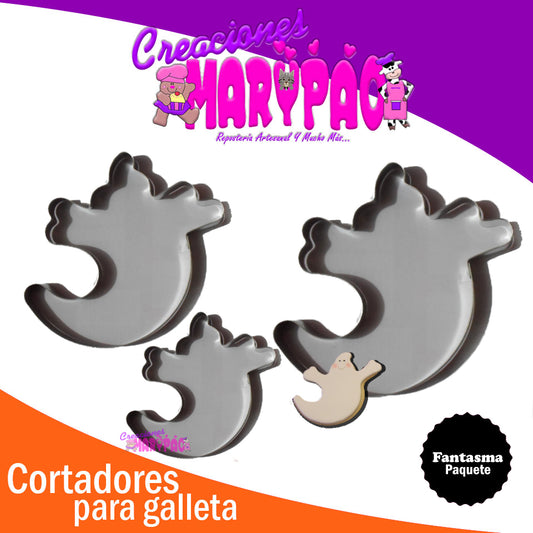 Cortadores Galletas Fantasmas - Creaciones Marypao