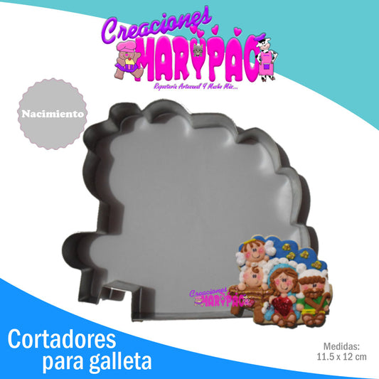Cortador De Galleta Nacimiento  Navidad - Creaciones Marypao