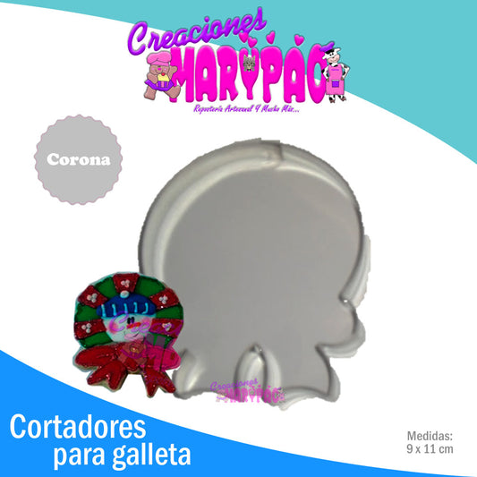 Cortador De Galletas Corona de Navidad - Creaciones Marypao