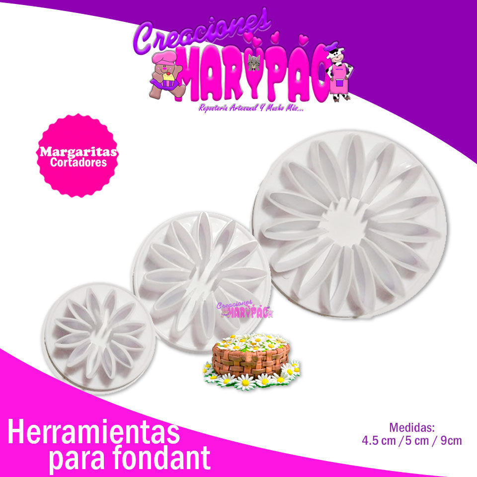 Cortadores Margaritas - Creaciones Marypao