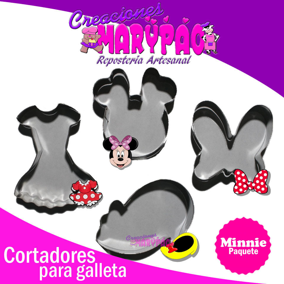 Cortadores Ratoncita Surtido Para galleta - Creaciones Marypao