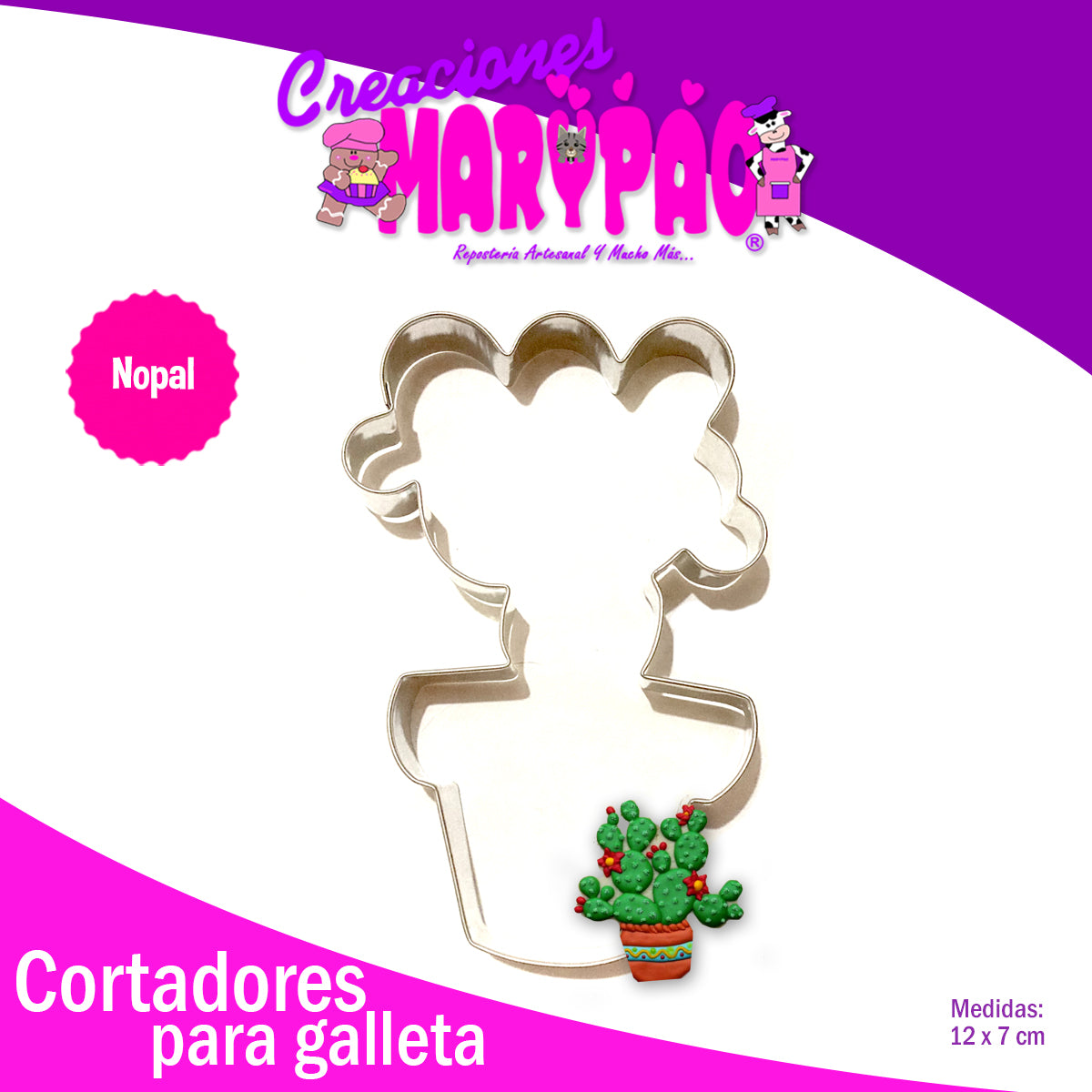 Cortador De Galleta Nopal Suculenta