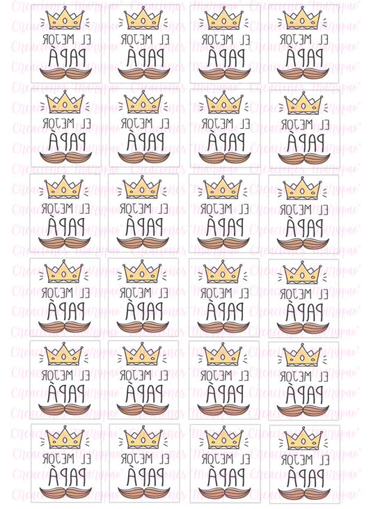 Transfers Para Gelatinas Gelapaletas Día Del Padre 3 Modelos A Elegir - Creaciones Marypao