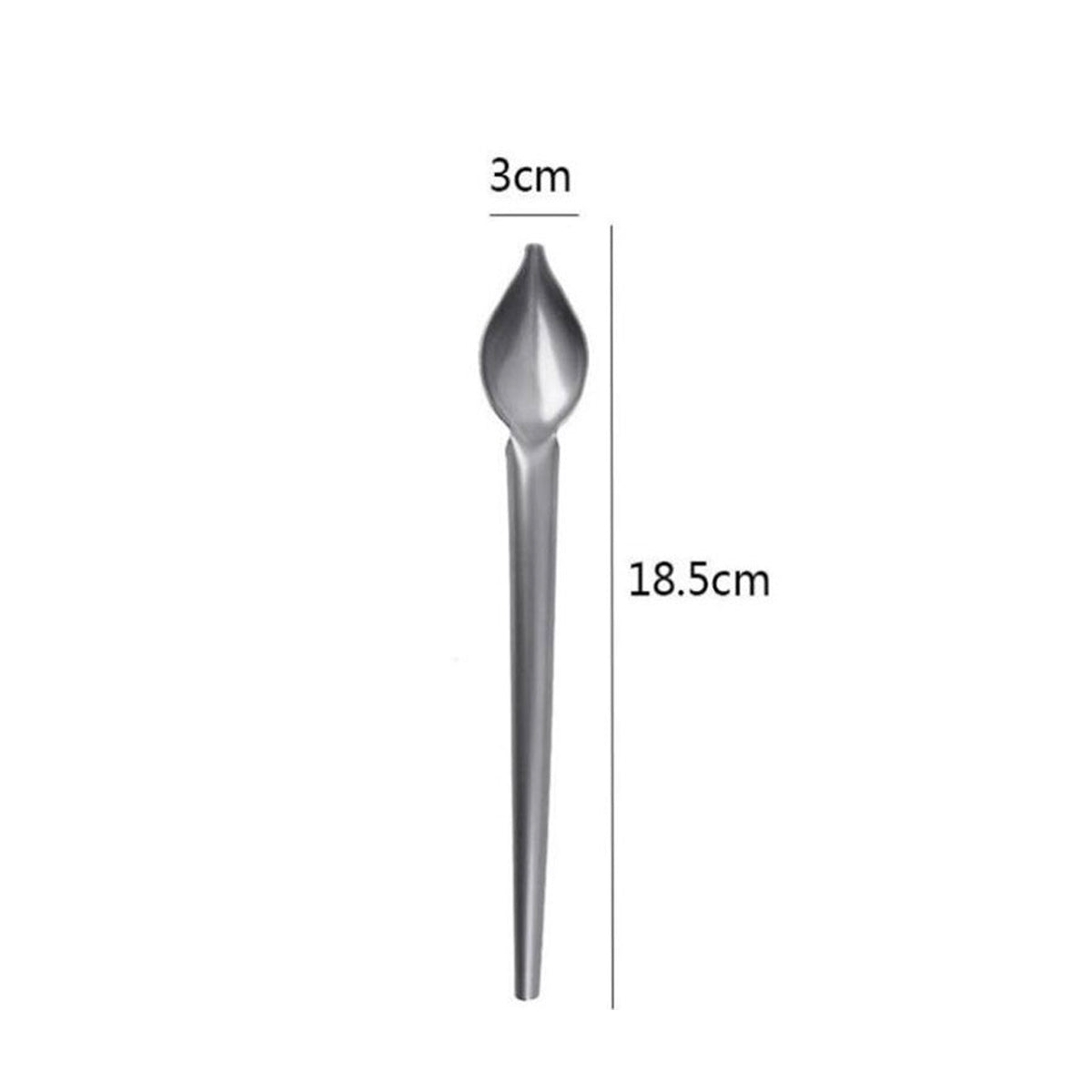 Cuchara De Acero Inoxidable Para Decorar Postres 2 Pzas