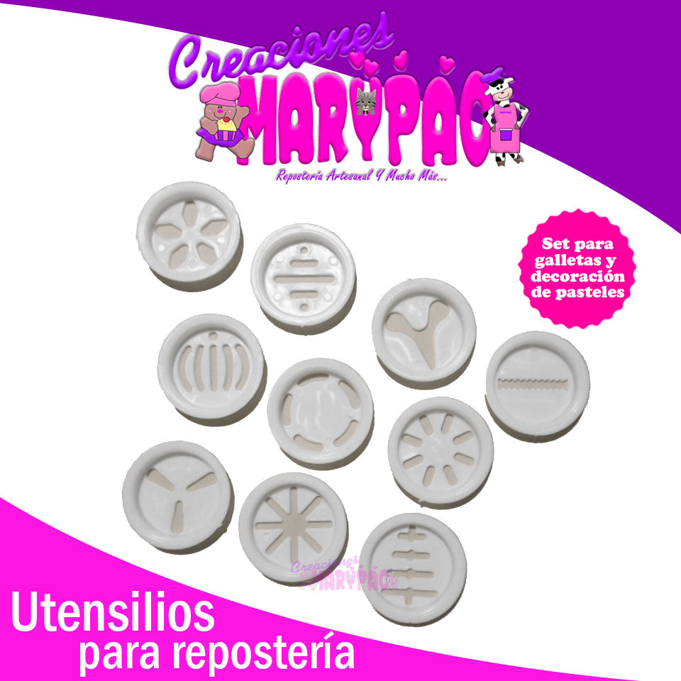 Jeringa Para Hacer Galletas Y Decorar Pasteles - Creaciones Marypao