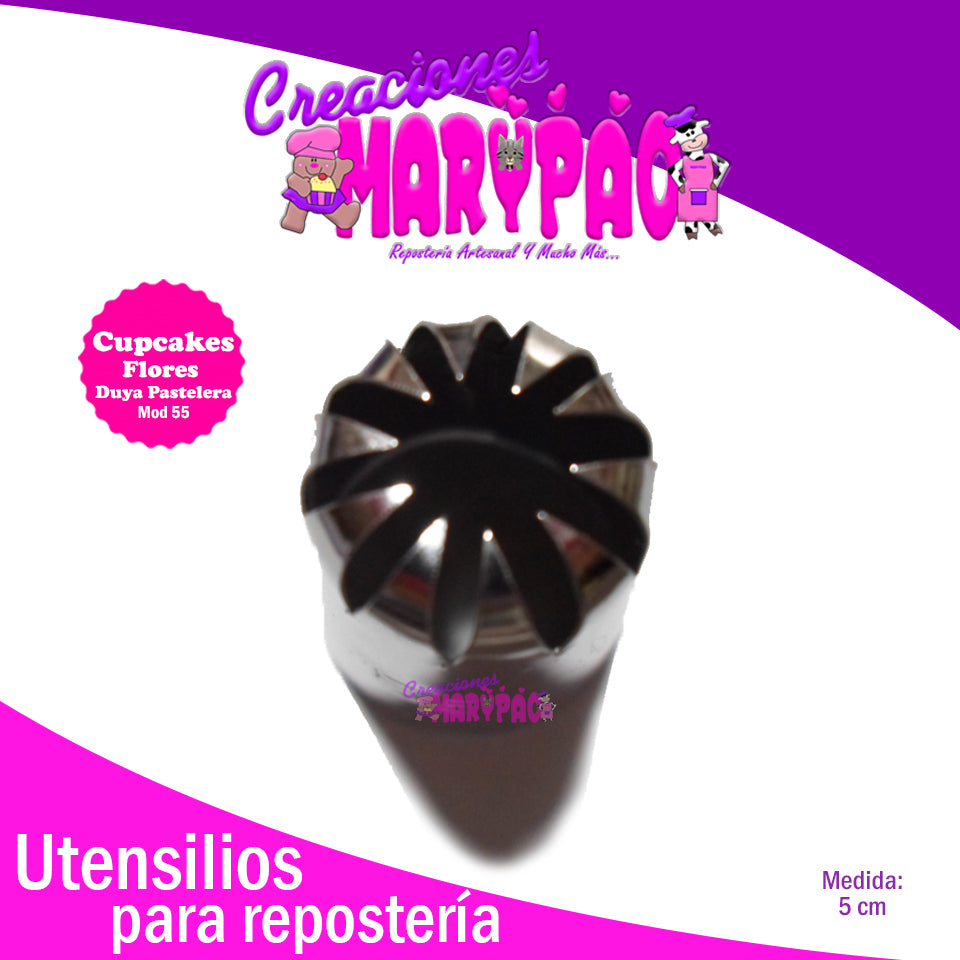 Duya Estrella Cerrada Cupcakes Pasteles M55 - Creaciones Marypao