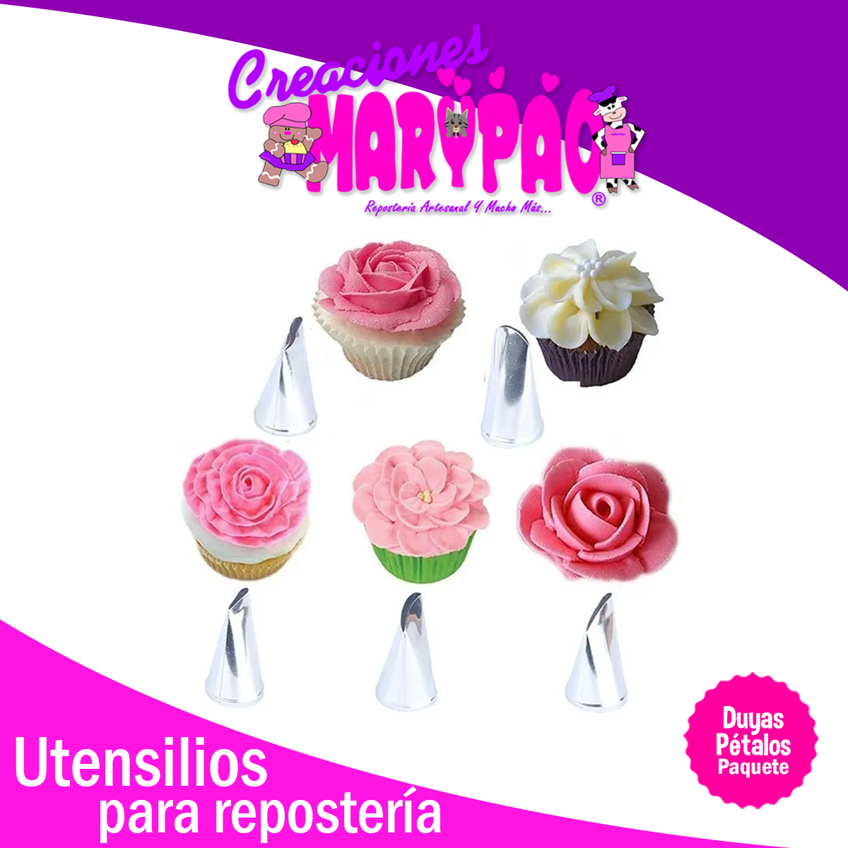 VOSAREA 6 piezas de inserción de pastel de flores tropicales decoración de  muffins de flores Topersitos para Comida accesorios de bebé decoración de