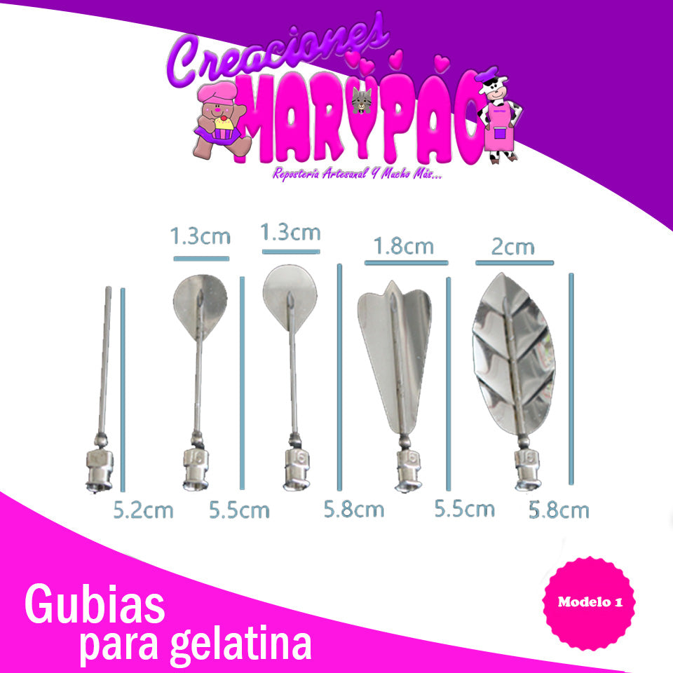 Gubias Para Gelatina Artísticas Flores Mod.1 - Creaciones Marypao