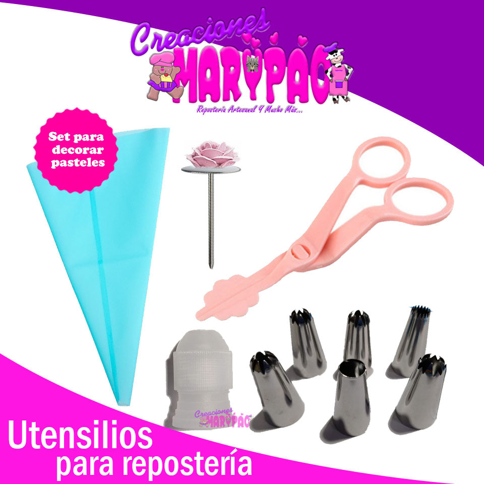 Tijeras Para Rosas Con Clavo Duyas Manga Y Silicon - Creaciones Marypao