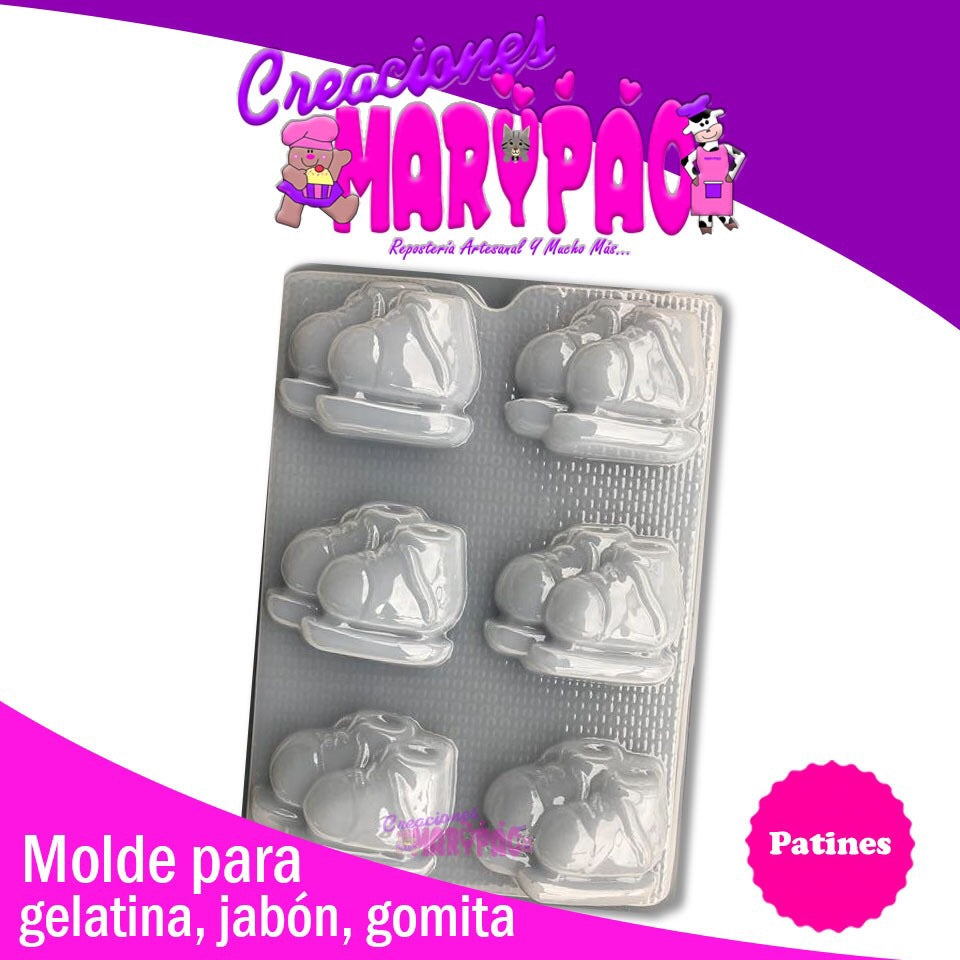 Molde Patines Jabón Chocolate Gomita Gelatina - Creaciones Marypao