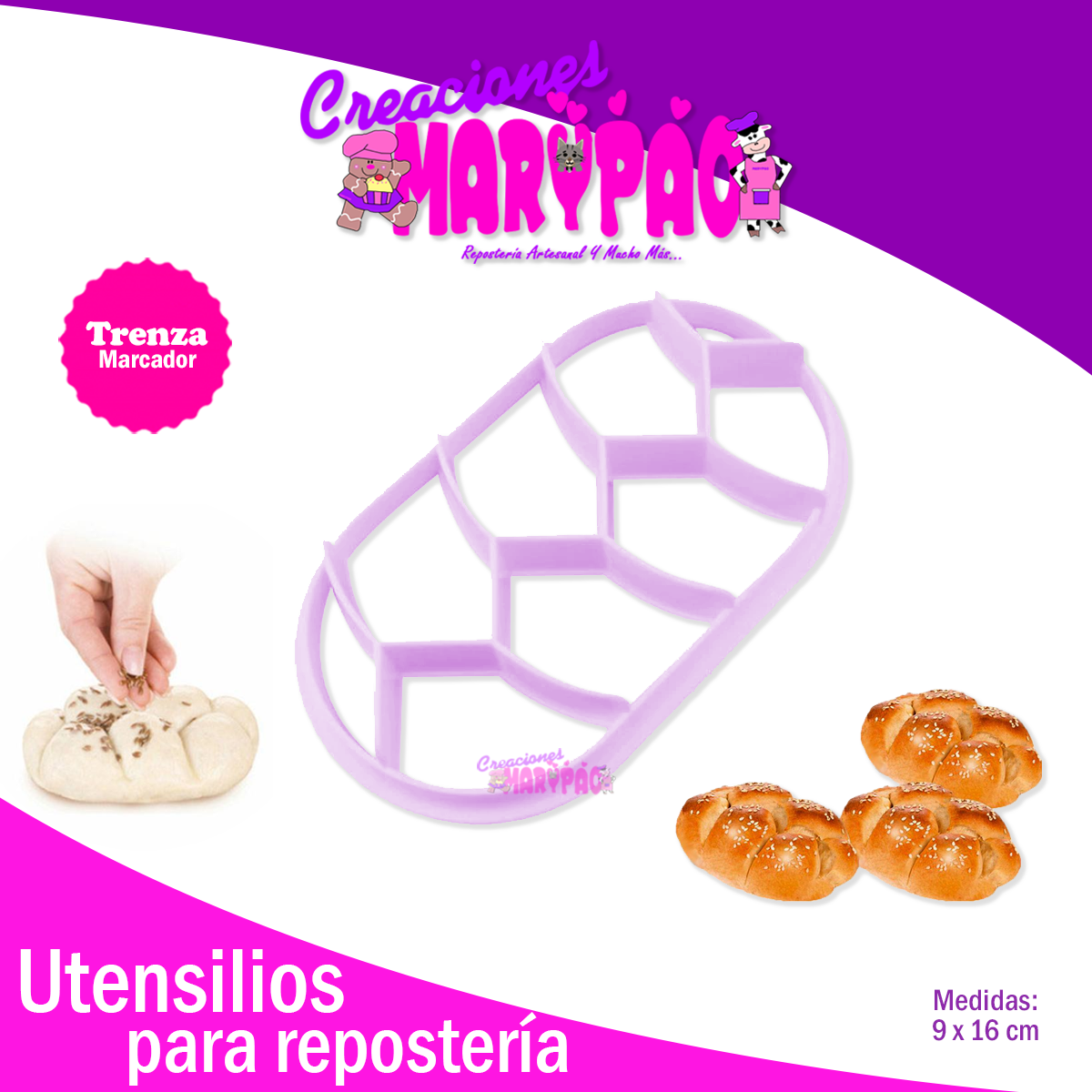 Marcador Para Pan Alemán Trenza