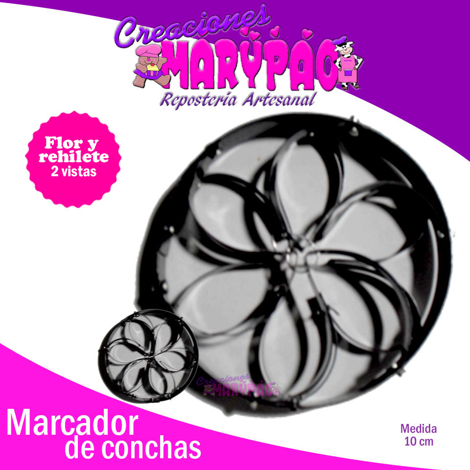 Marcador De Concha Doble Vista - Creaciones Marypao