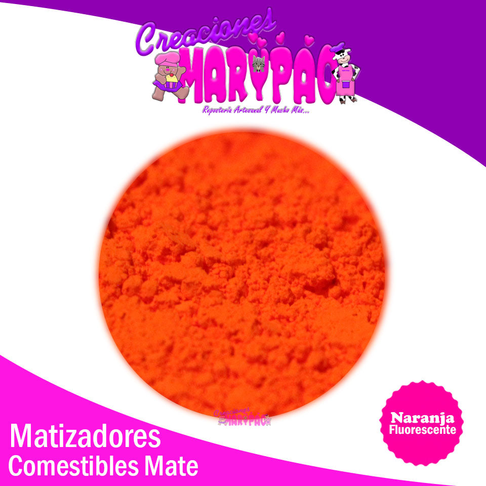 Matizadores Comestibles Mate Fluorescentes Color A Elegir 2 gramos - Creaciones Marypao