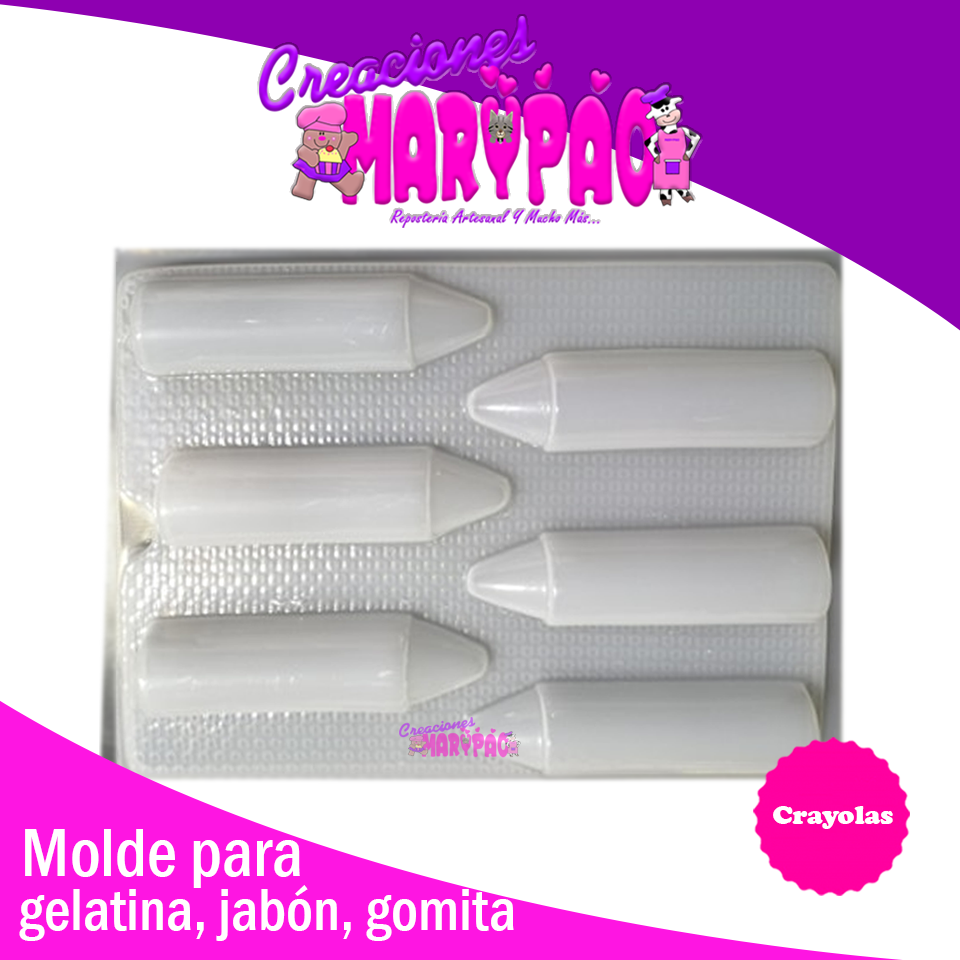 Molde Crayola Para Gelatina Jabon Chocolate Resina - Creaciones Marypao