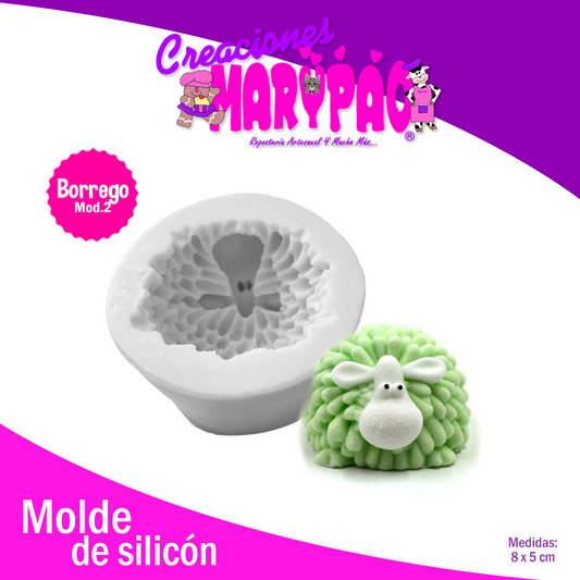 🐑Molde De Silicón Borrego Abundancia Velas Navidad🕯️