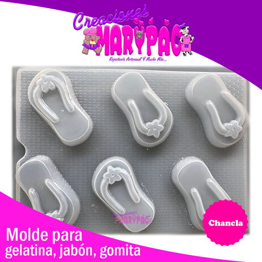 Molde Chancla Para Jabon Gelatina