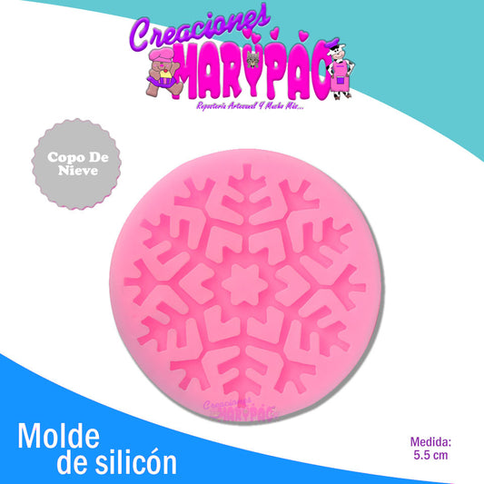 Molde De Silicón Copo De Nieve - Creaciones Marypao