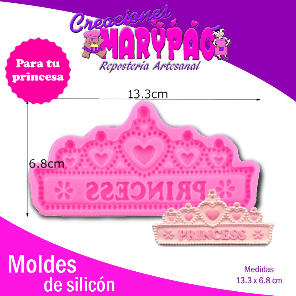 Molde De Silicón Corona - Creaciones Marypao