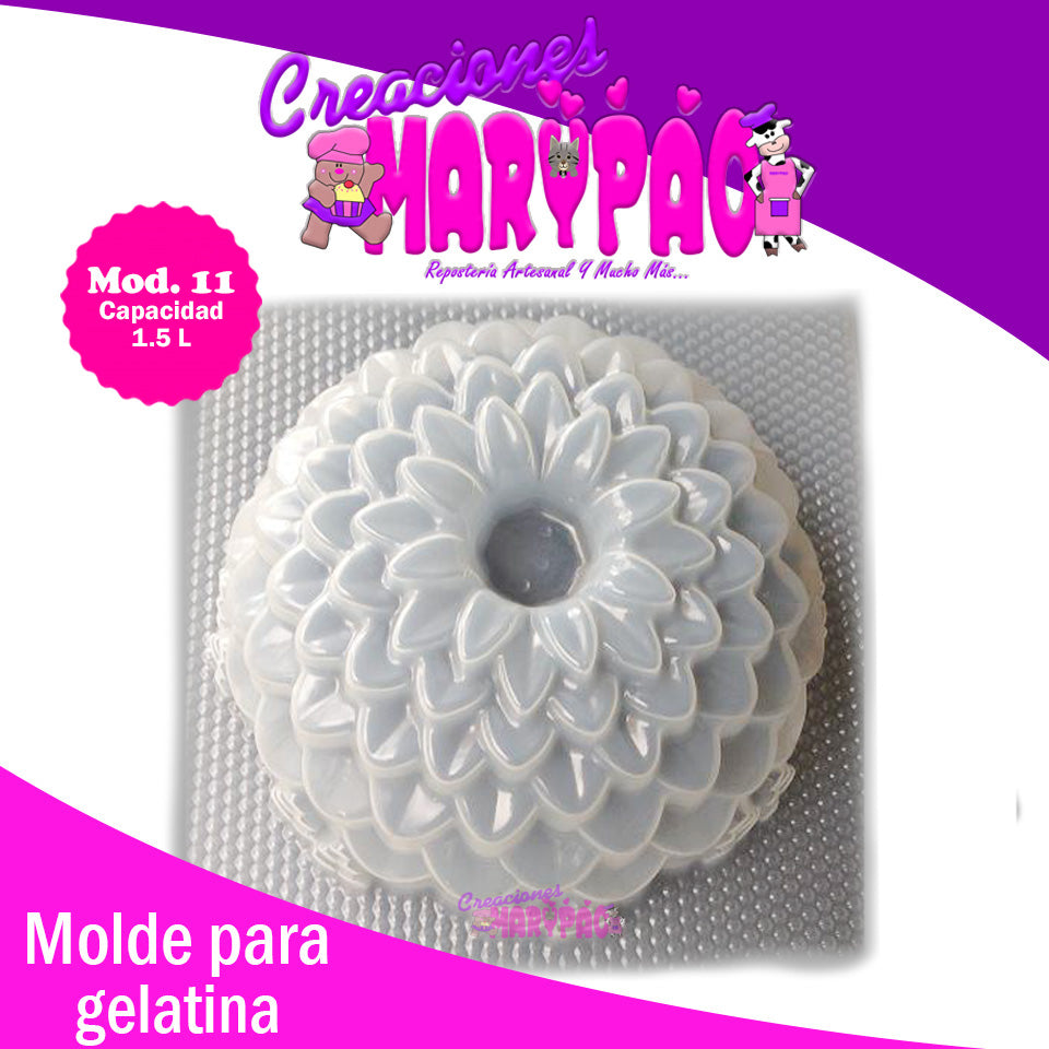 Molde Para Gelatina Flor Mod. 11 - Creaciones Marypao
