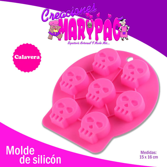 Molde De Silicón Calaveras - Creaciones Marypao
