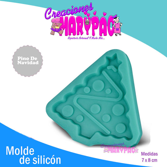 Molde De Silicón Pino De Navidad Mod.1 - Creaciones Marypao
