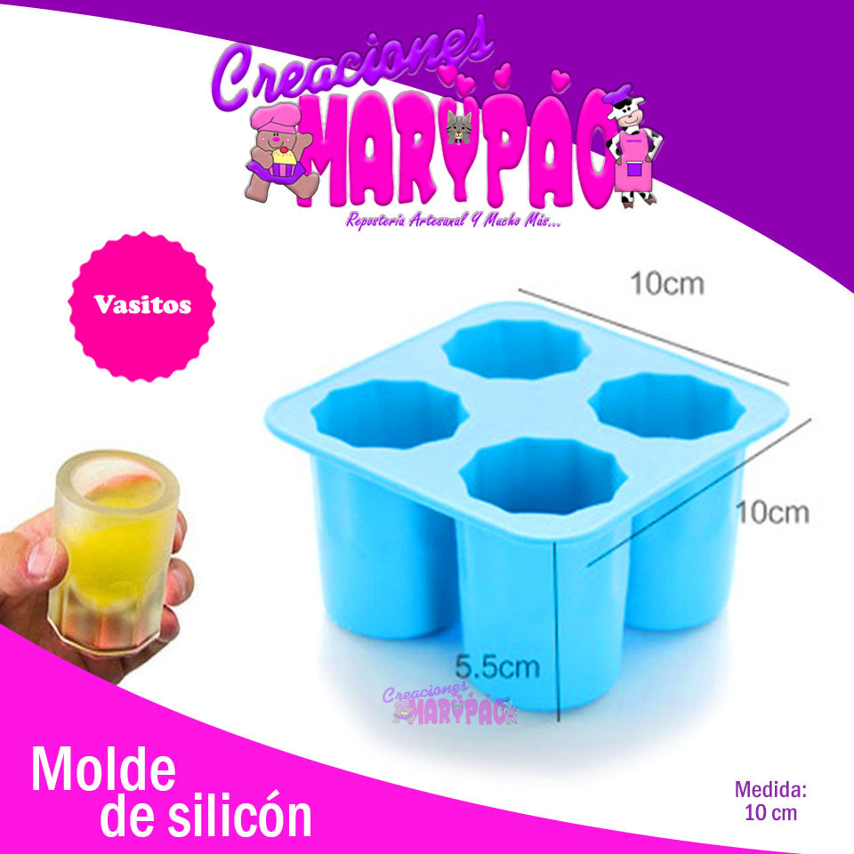 Molde De Silicon Vaso Shot - Creaciones Marypao