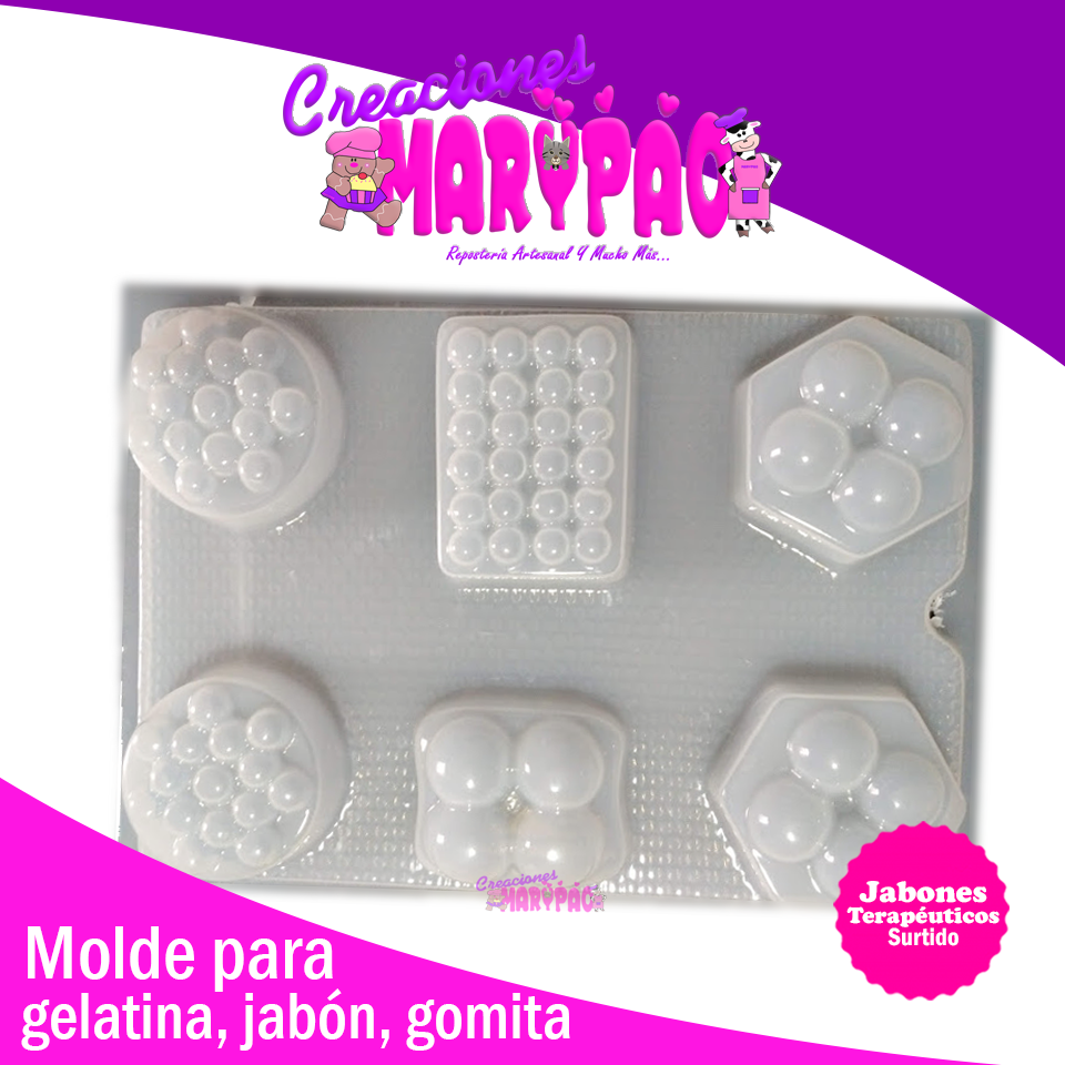 Molde Para Jabones Surtido Terapeuticos Masajes Spa - Creaciones Marypao