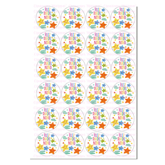 Obleas Para Decorar Galletas o Cupcakes Día Del Niño 3 Modelos A Elegir - Creaciones Marypao