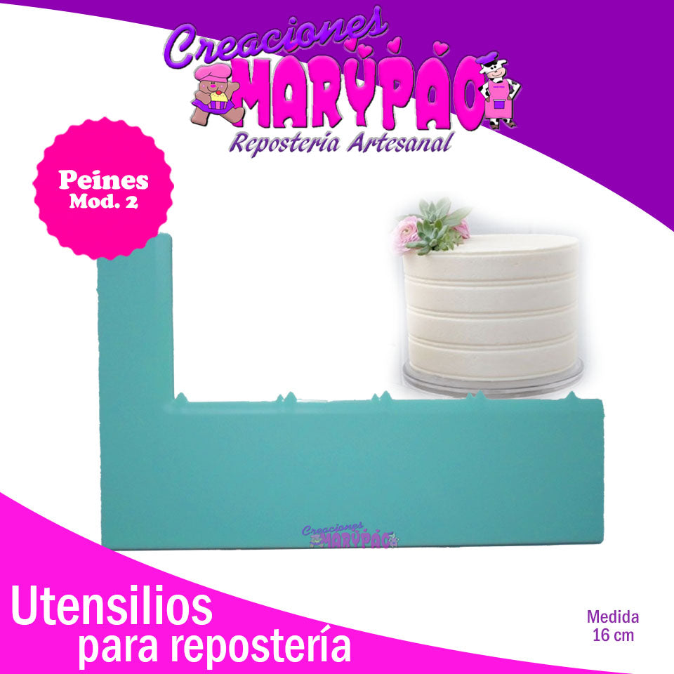 Peine Para Decoración De Pasteles - 3 Modelos a elegir - Creaciones Marypao