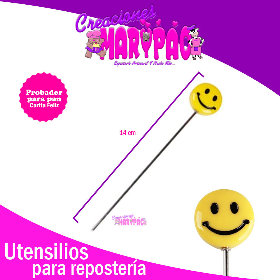 Probador Para Pan y Pasteles Cara Feliz - Creaciones Marypao