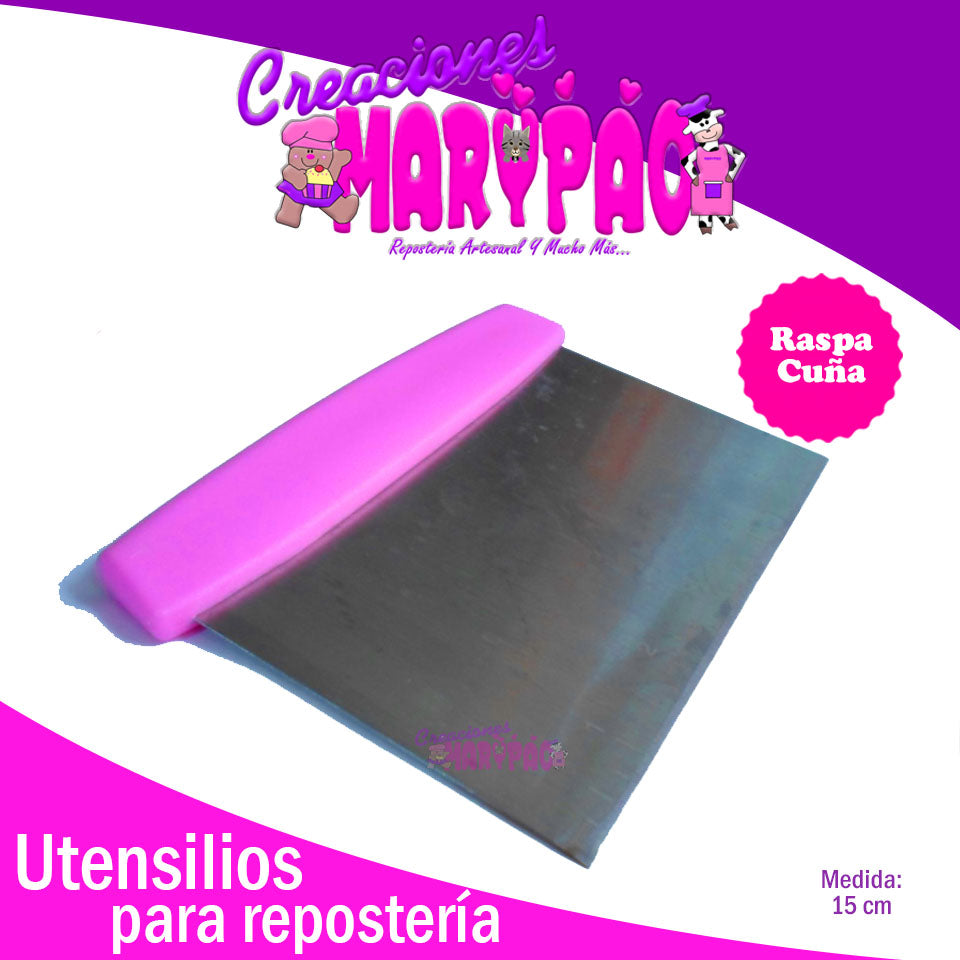 Raspa Metálica Cuña Para Panadería Espátula - Creaciones Marypao