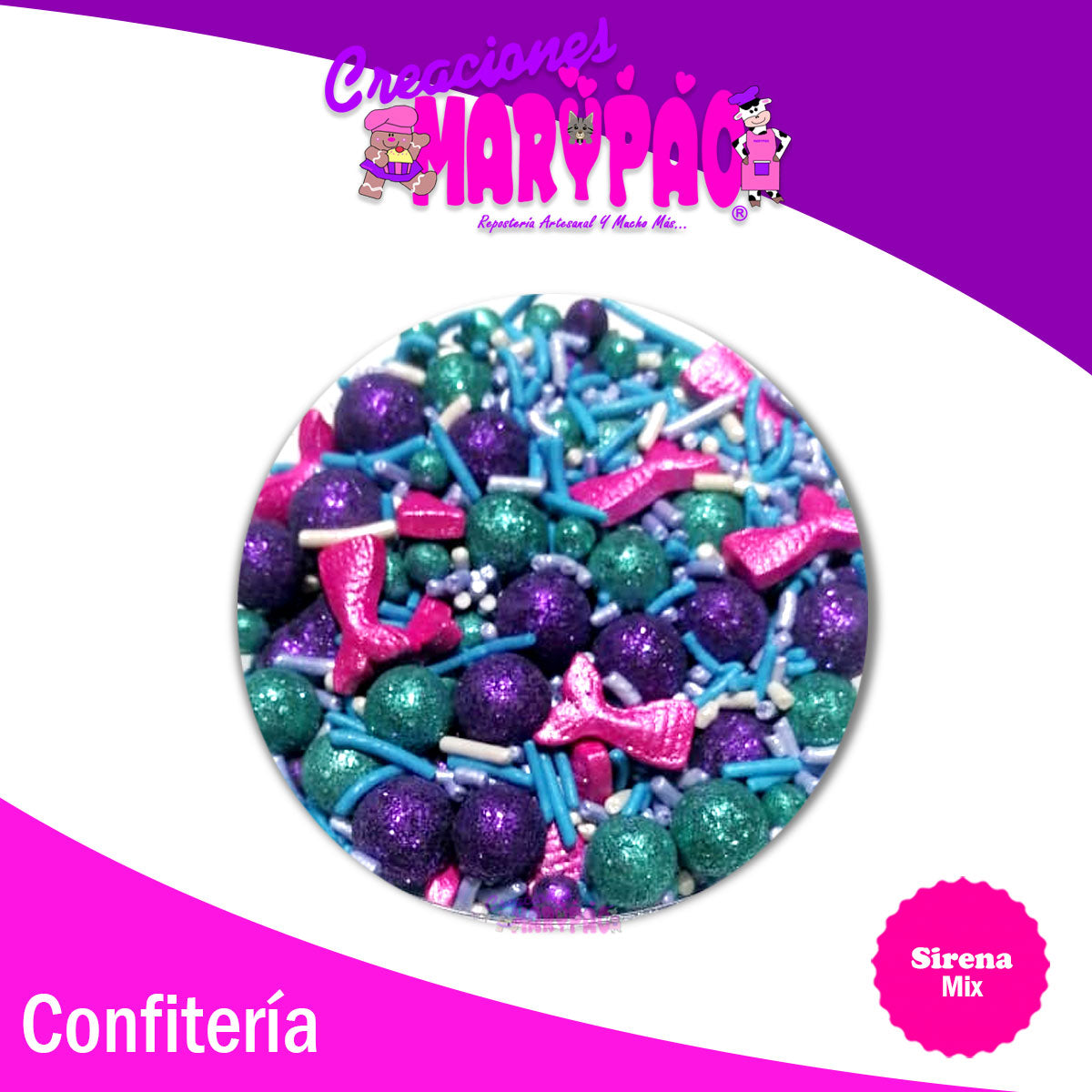 Sprinkles Sirena Para Cupcakes, Galletas, Etc.