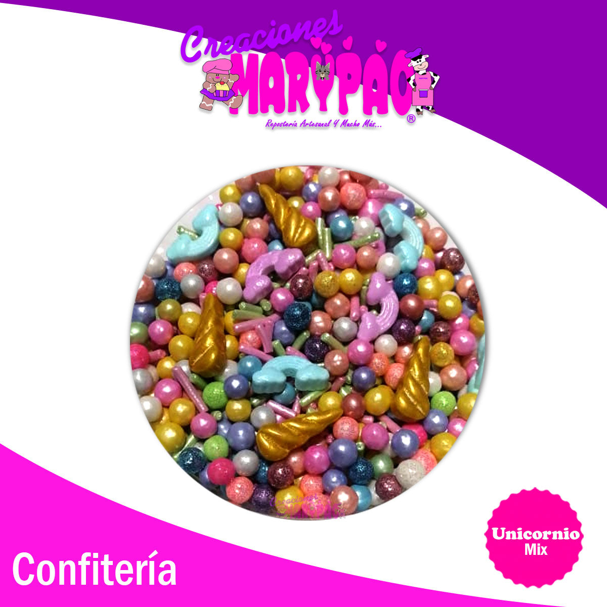Sprinkles Unicornio Para Cupcakes, Galletas, Etc.