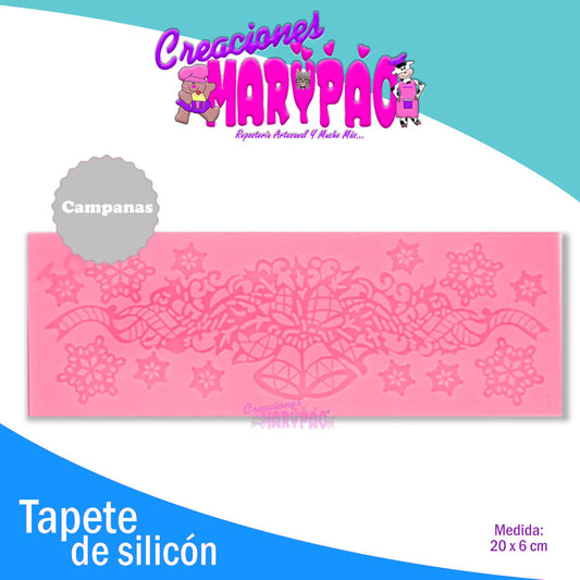 Tapete De Silicón Campanas Navidad Para Encaje De Azúcar - Creaciones Marypao