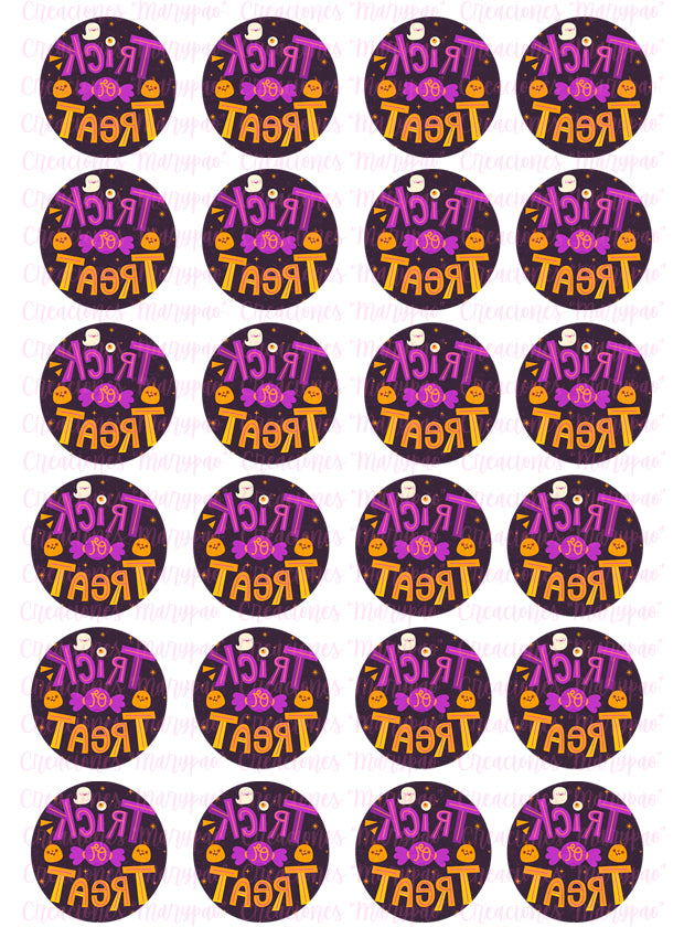 Transfer Para Decorar Gelatinas Halloween 3 Modelos A Elegir - Creaciones Marypao