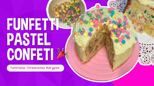 Funfetti 🎂🎉Pastel Confeti - Creaciones Marypao