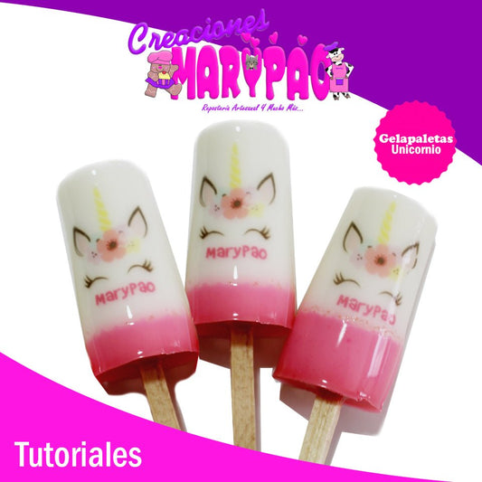 Tutorial 4 - Gelapaletas Unicornio - Creaciones Marypao