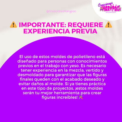 Molde Para Alcancía de Yeso Guerreras K-Pop Rumi💜