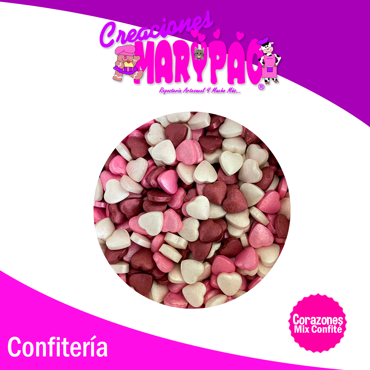 Sprinkles Comestibles 14 De Febrero Mix Corazones Confite