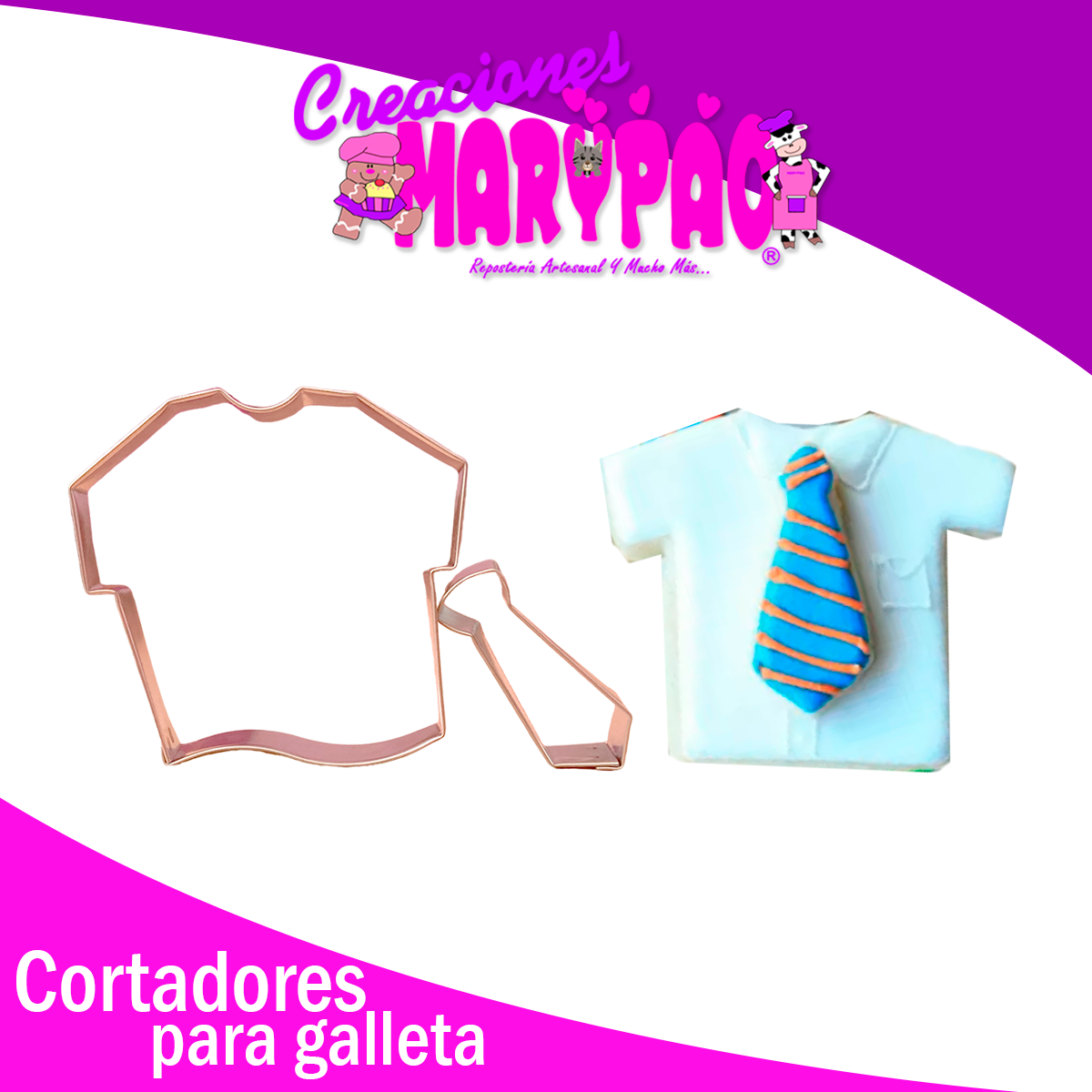 Cortador De Galleta Camisa Con Corbata