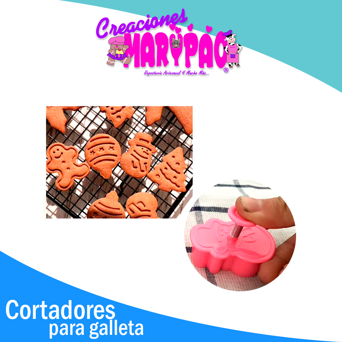 Cortadores Eyectores Navidad Pino Muñeco De Nieve Jengibre