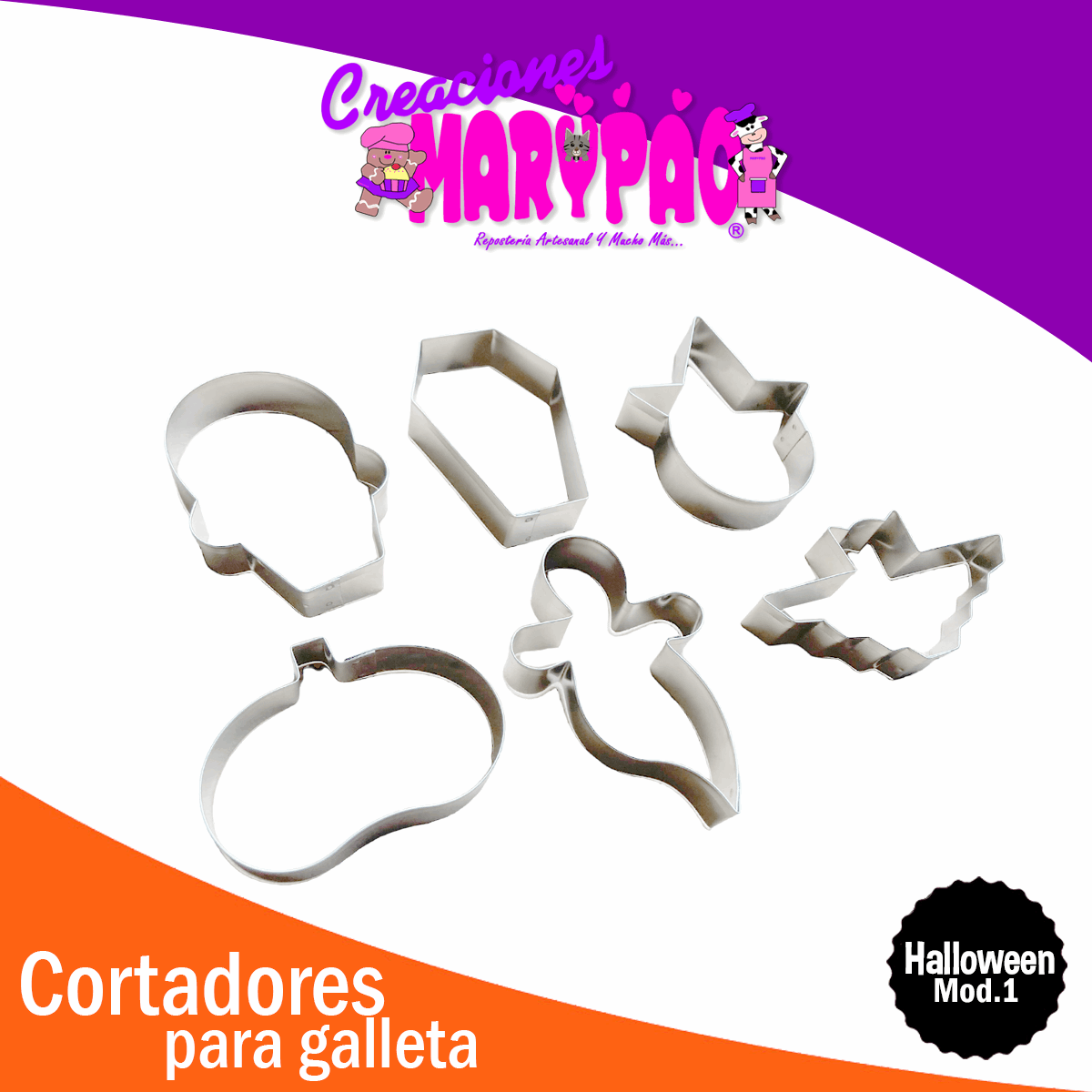 Cortadores De Galletas Halloween Mod.1