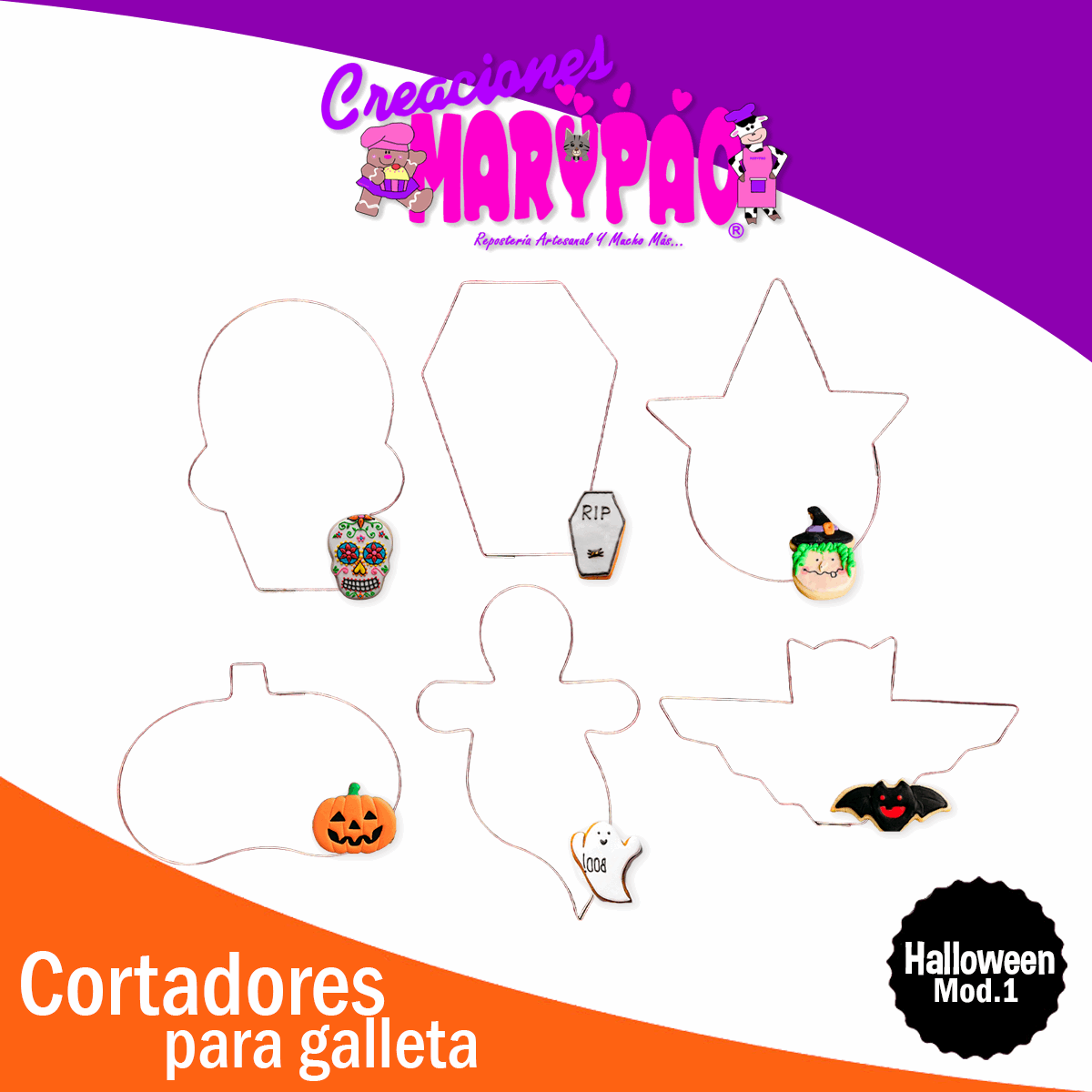 Cortadores De Galletas Halloween Mod.1