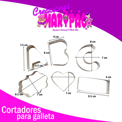 Cortadores Para Galletas Día Del Maestro ABC 📚